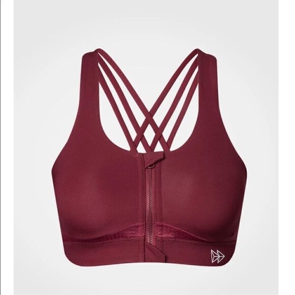 Yvette High Impact Sports Bra with Strappy Back NEW Size 12 - Picture 2 of 9